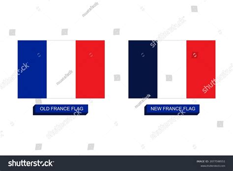 New France flag vector. France flag with old and - Royalty Free Stock ...