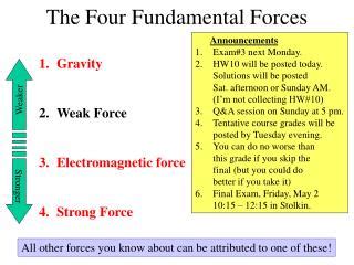 PPT - The Four Fundamental Forces PowerPoint Presentation, free download - ID:3304199