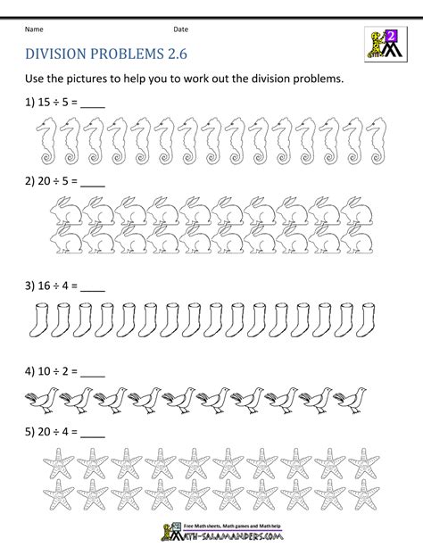 Maths Division Fill In Worksheet 1 Grade 2 Estudynotes | Porn Sex Picture