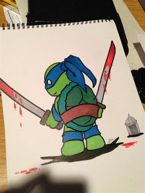 Leonardo Vs Shredder by sstapz on DeviantArt