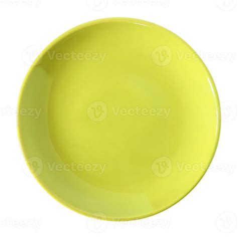 yellow plate isolated on white with clipping path 12164542 Stock Photo at Vecteezy