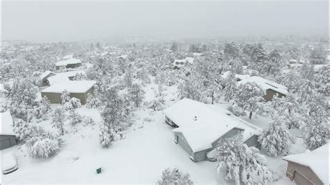 Payson, AZ Winter Storm 2021 - YouTube