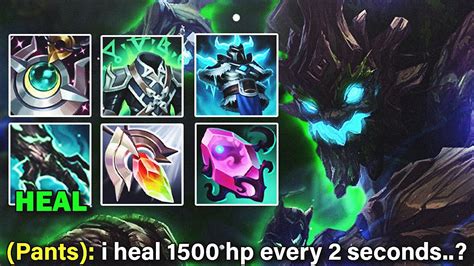 My viewer told me to try this 1500+ HP Maokai Healing build every 2 seconds.. so I tried it ...