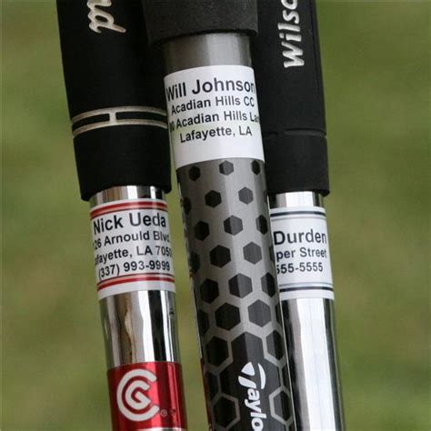 Personalized Club ID Labels - 14 Pack Golfballs.com