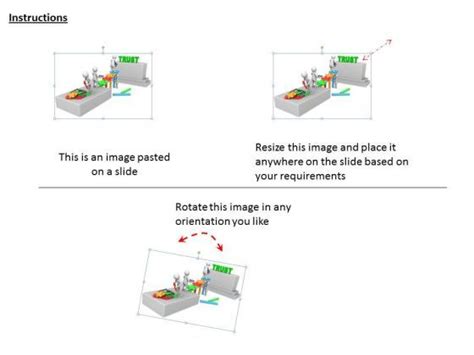 Business Model Strategy 3d Team Making Trust Character