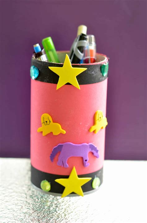 Back To School Craft: Personalized Pencil And Art Supplies Cup