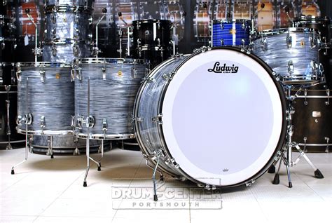 Ludwig Legacy Mahogany 4pc "The Beast" Drum Set Vintage Blue Oyster NAMM Demo : Drum Center of ...