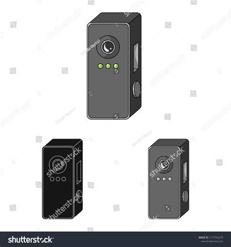 Vector Design Cctv Camera Sign Set Stock Vector (Royalty Free ...