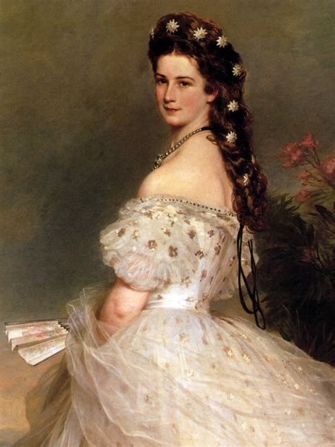 Empress Elisabeth of Austria in dancing dress - Franz Xaver Winterhalter - WikiArt.org ...