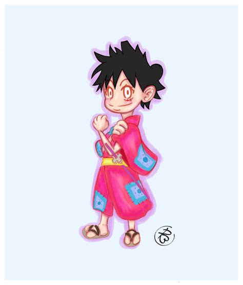 Monkey D Luffy-Wano Outfit by ShiroiQiliq on DeviantArt