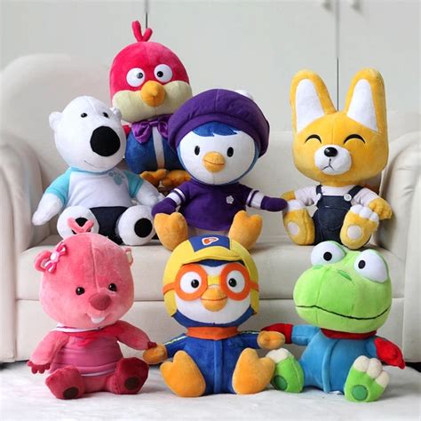 20cm Pororo Little Penguin Plush Pororo Petty Eddy Crong Loopy Poby ...