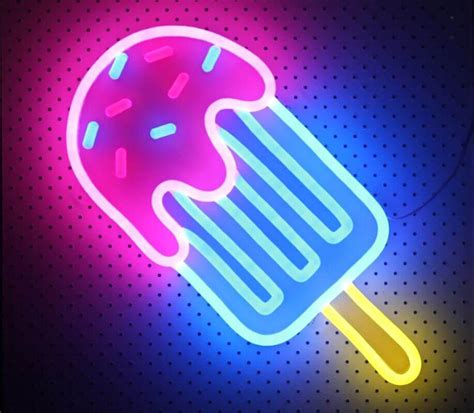 Ice Cream Neon Sign | Fondos de pantalla de iphone, Fondos de colores ...