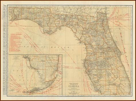 Rand Mcnally Easy To Read Florida State Map - map : Resume Examples # ...