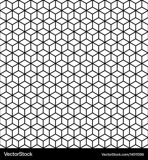 Abstract seamless pattern lineart cubes Royalty Free Vector