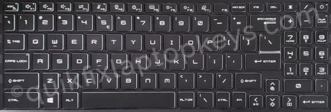 MSI GF76 Katana Replacement Laptop Keyboard Keys