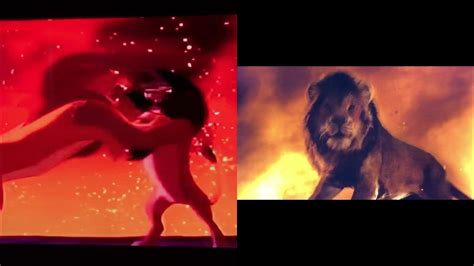 The Lion King - Simba vs Scar (1994/2019) - YouTube