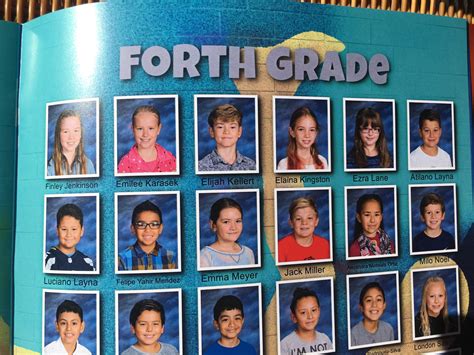 My fourth grade daughter just got her yearbook. | Fourth grade, Yearbook, Elijah