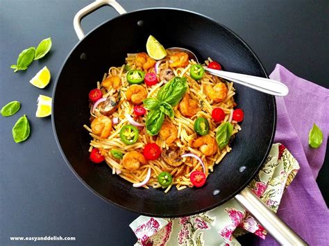 Quick Shrimp Thai Noodles Stir-Fry | Recipe | Cooking, Wok recipes ...