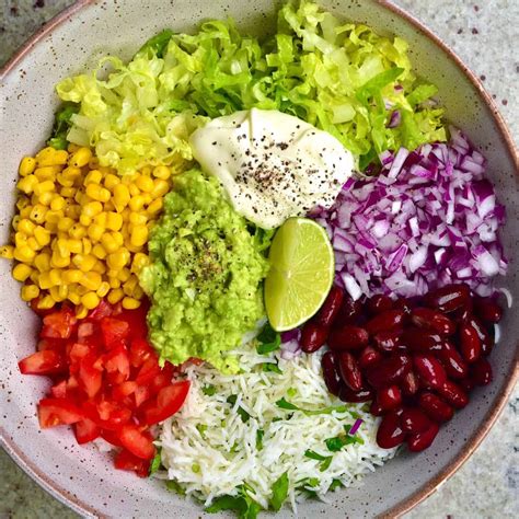 Healthy Veggie Burrito Bowl (Mexican Rice Bowl) - Alphafoodie