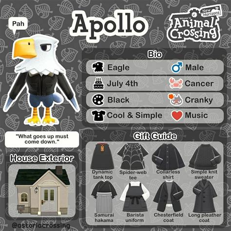 Apollo ACNH in 2022 | Animal crossing, Animal crossing characters, Animals