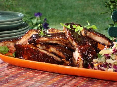 Spice Rubbed Ribs with Chipotle-Honey Glaze Recipe | Bobby Flay | Food ...