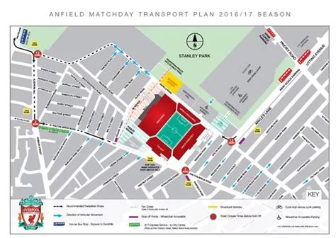 Anfield Stadium Map