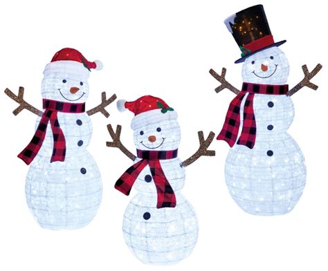 It's A Ruby And Pearl Christmas Thing ...: LED Snowman Family Outdoor ...