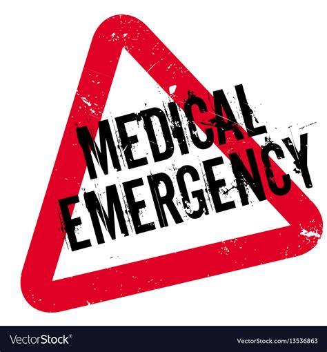 Medical emergency rubber stamp Royalty Free Vector Image