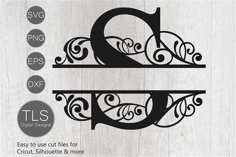 Split Monogram Letter S SVG, Letter S Monogram SVG, Letter (375417) | Cut Files | Design Bundles