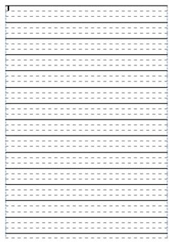 **FREEBIE** Dotted Thirds Printable Paper by Classroom Hustle | TpT