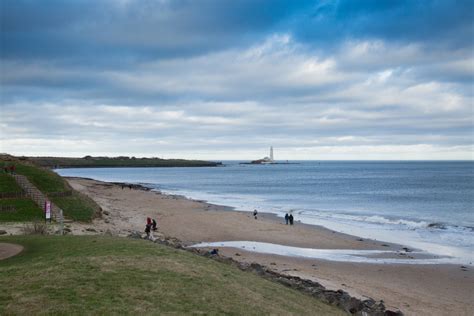 Whitley Bay - Photo "Whitley bay Beach Looking north with St Mary's ...