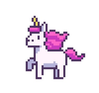 Pixel Art Unicorn Images – Browse 545 Stock Photos, Vectors, and Video | Adobe Stock