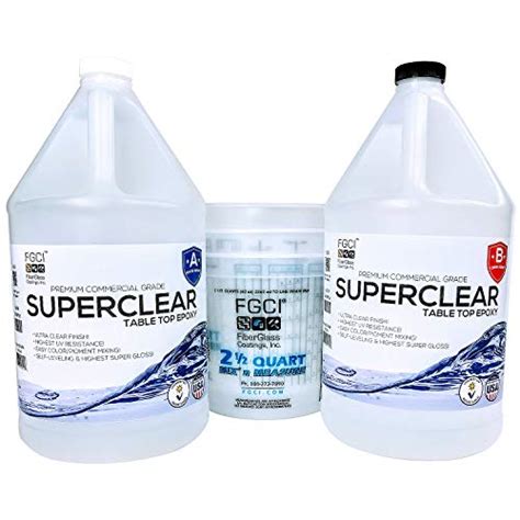 Super Clear Coat Epoxy Resin Kit, 2 Gallon, Liquid Glass Epoxy, Art ...