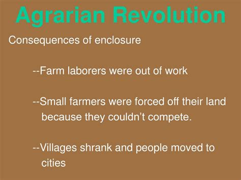 PPT - Agrarian and Industrial Revolution PowerPoint Presentation, free download - ID:1638674