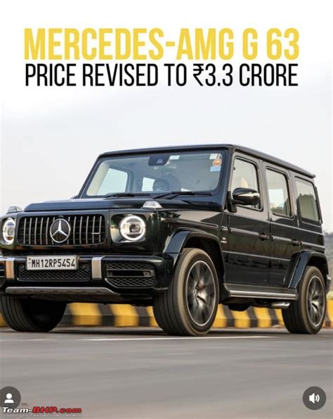 2023 Mercedes-AMG G63 priced at Rs. 3.3 crore - Team-BHP