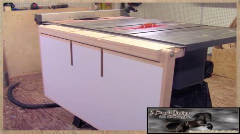 3 part video - folding outfeed table | Diy table saw, Woodworking table saw, Craftsman table saw