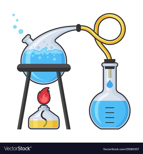 Chemistry laboratory and science equipment Vector Image