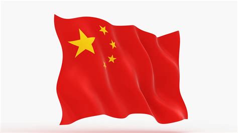 China flag animation 3D model - TurboSquid 1613374