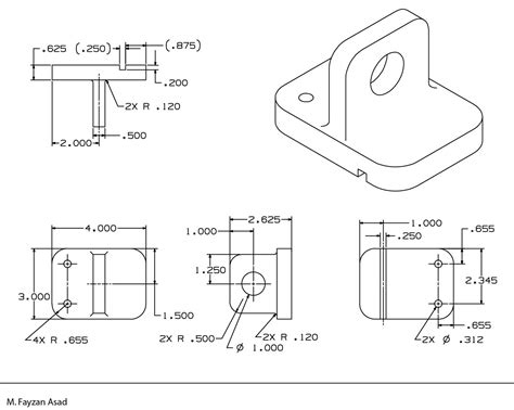 2D Mechanical Drawings | Fayzan Asad