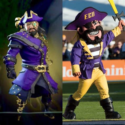 Apparently East Carolina University’s mascot is a pirate legend : r ...