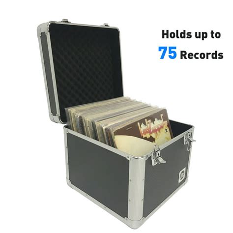 Classic Acts Vinyl Record Album Storage Case – Aluminum Lp Record ...