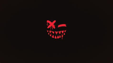 HD wallpaper: scary face, demon, minimalism, smile, dark, tooth, closed ...