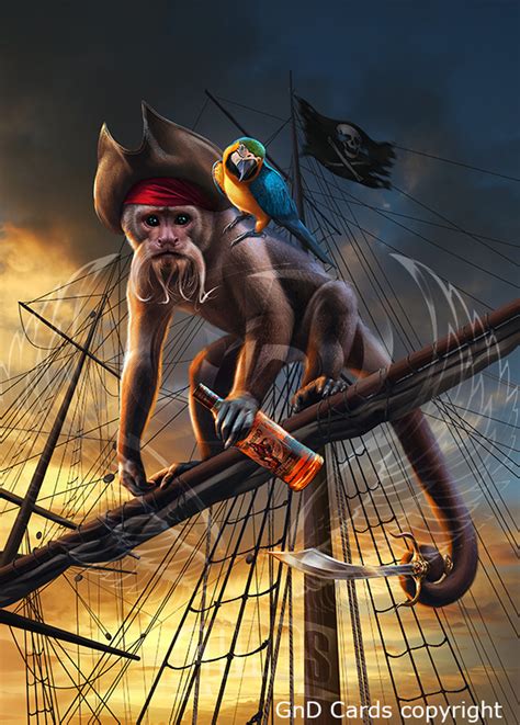 Monkey-pirate by Vasylina on DeviantArt