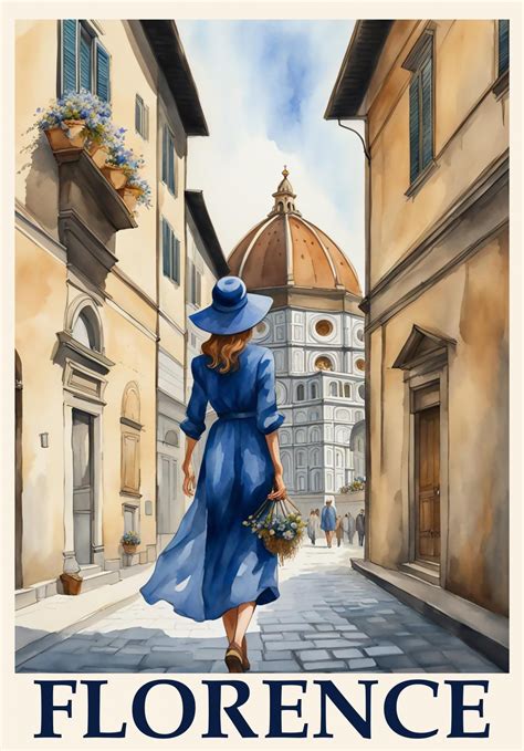 Florence, Italy Travel Poster Free Stock Photo - Public Domain Pictures