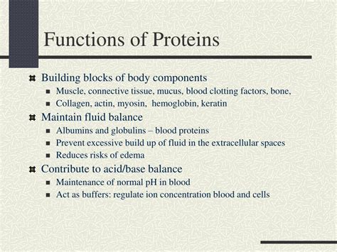 PPT - Chapter 7: Proteins PowerPoint Presentation, free download - ID:293927