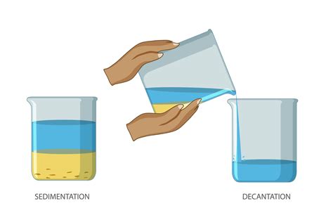 sedimentación y decantación son separación procesos en cuales sólidos asentar y líquidos son ...