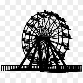 Ferris Wheel Silhouette Clipart - Ferris Wheel Silhouette, HD Png Download - 1013x789(#2360553 ...