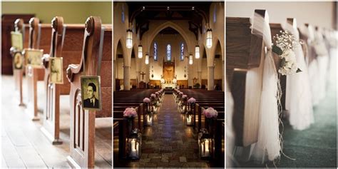 21 Stunning Church Wedding Aisle Decoration Ideas to Steal | WeddingInclude