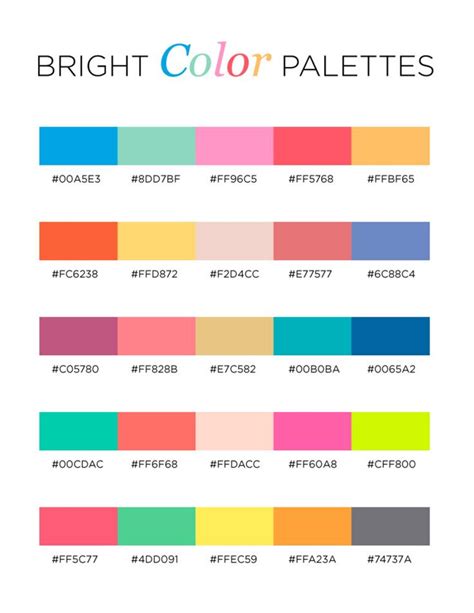 Bright Color Palettes | Color Palette Bright