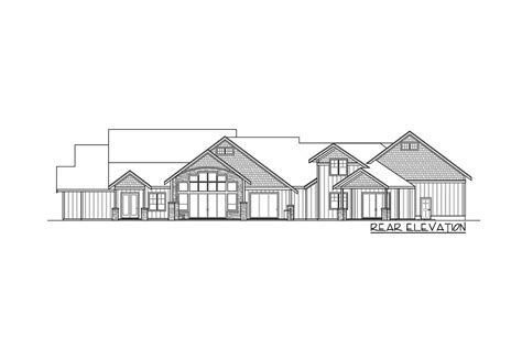 Luxury Craftsman Home Plan with RV Garage, Wine Room and Bunk Room - 72348DA | Architectural ...